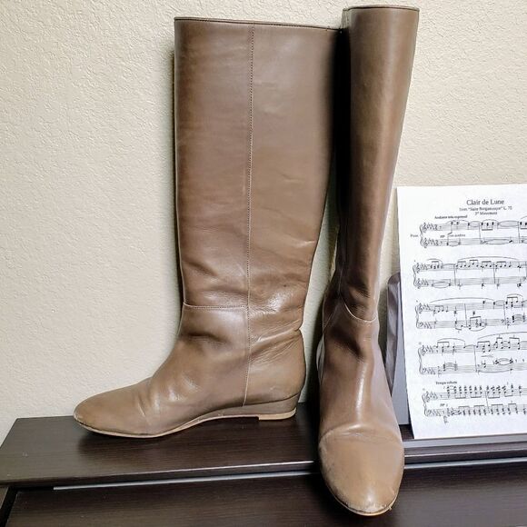 Loeffler Randall Mathilde leather knee high boots 7 - Picture 9 of 9